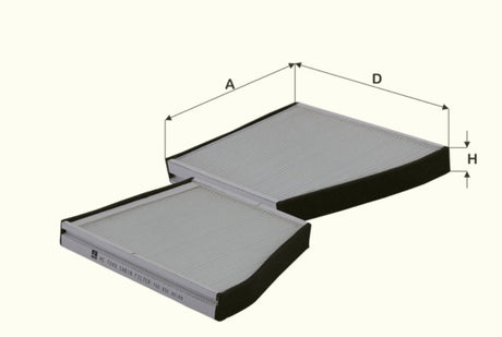 HC7048 cabin air filter element