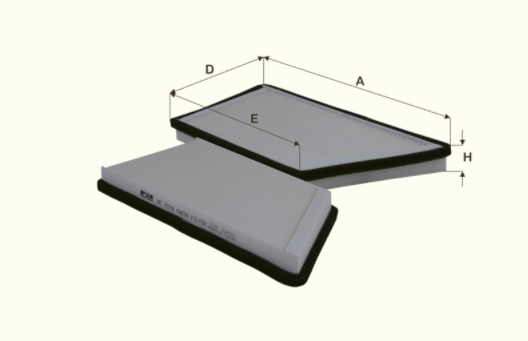 HC7074 cabin air filter element