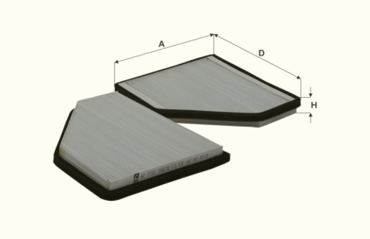 HC7101 cabin air filter element