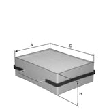 HC7104 cabin air filter element