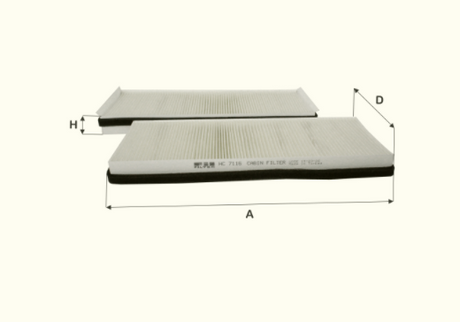 HC7116 cabin air filter element
