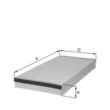 HC7120 cabin air filter element