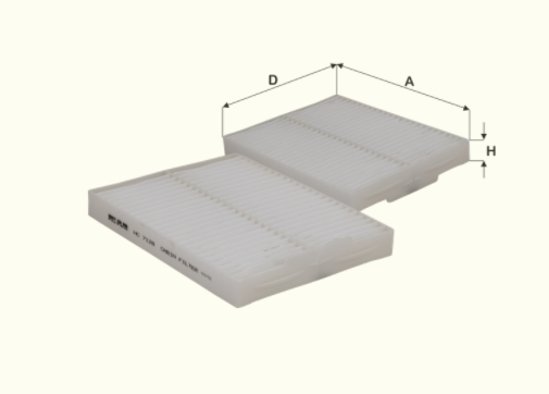 HC7128 cabin air filter element