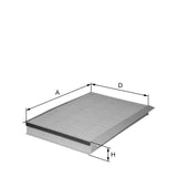 HC7135 cabin air filter element