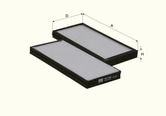 HC7158 cabin air filter element