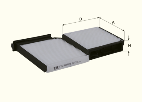 HC7163 cabin air filter element