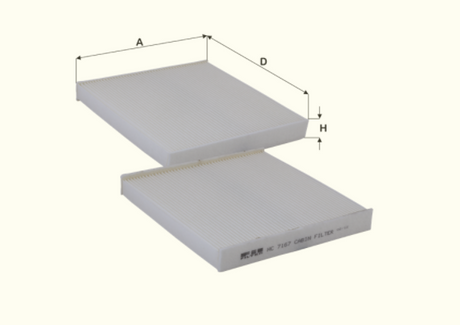 HC7167 cabin air filter element