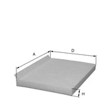 HC7178 cabin air filter element