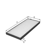 HC7206 cabin air filter element