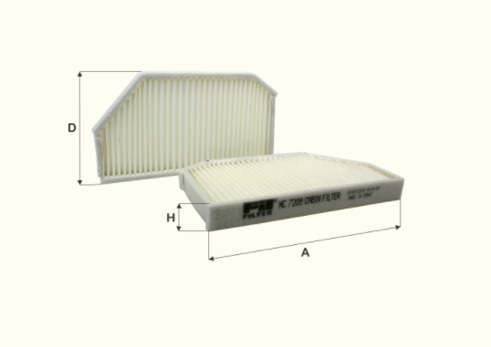HC7209 cabin air filter element