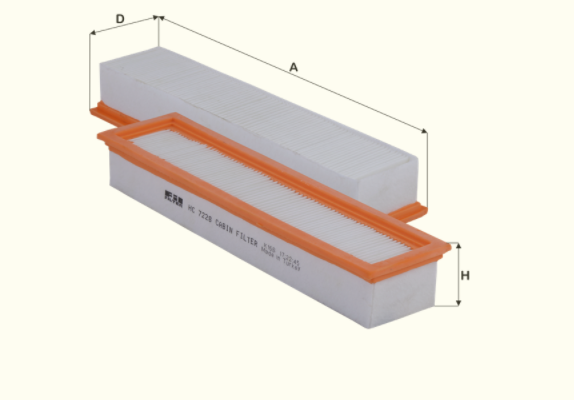 HC7228 cabin air filter element