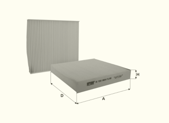 HC7232 cabin air filter element