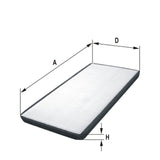 HC7253 cabin air filter element