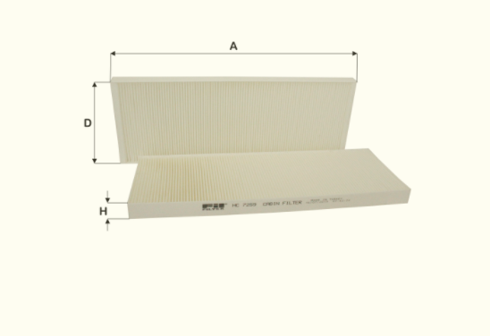 HC7259 cabin air filter element