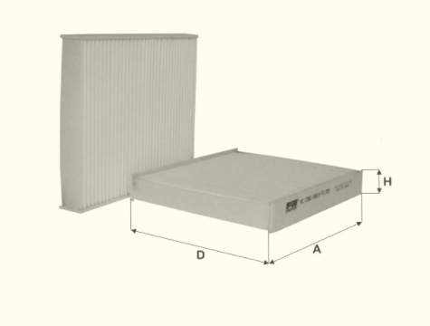 HC7266 cabin air filter element