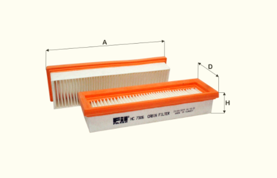 HC7306 cabin air filter element