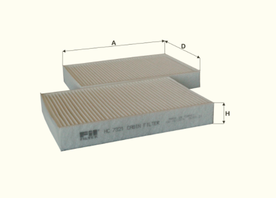 HC7321 cabin air filter element