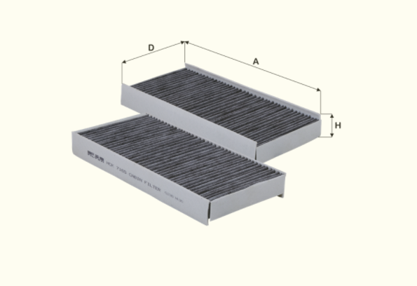 HCK7165 cabin air filter element