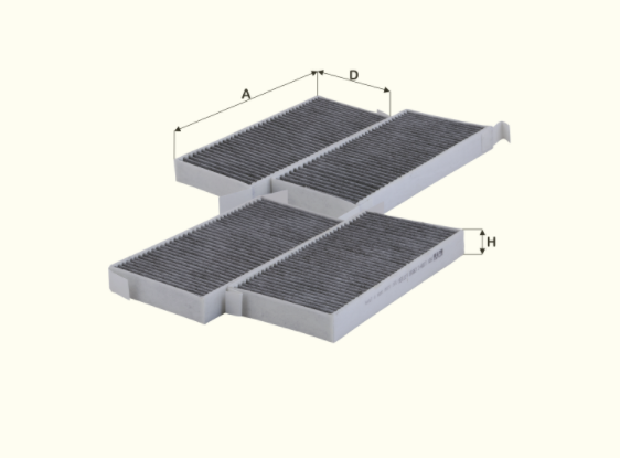 HCK7168-2 cabin air filter element