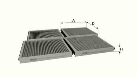 HCK7215-2 cabin air filter element