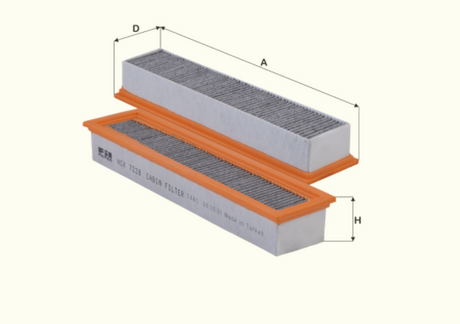 HCK7228 cabin air filter element