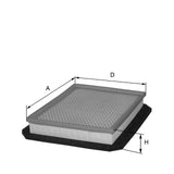 HP2256 air filter element