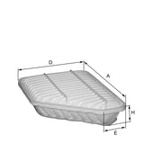 HP5058 air filter element