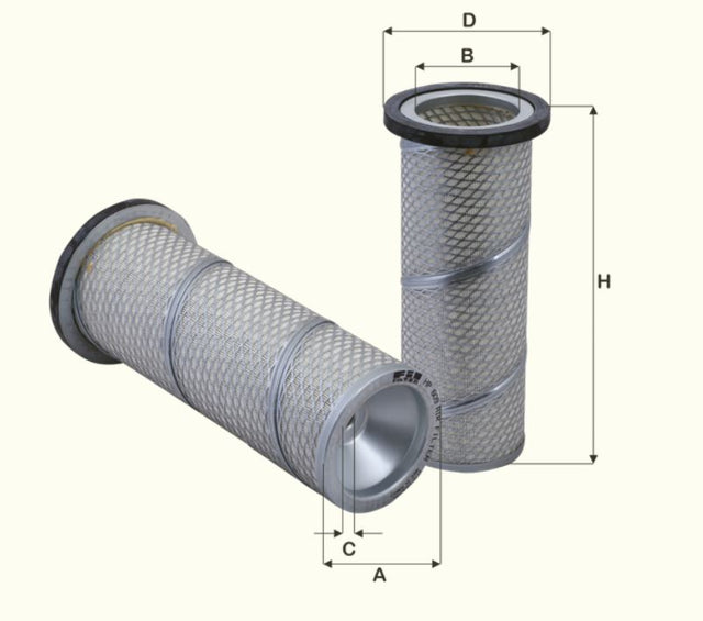 HP609 air filter element (secondary)