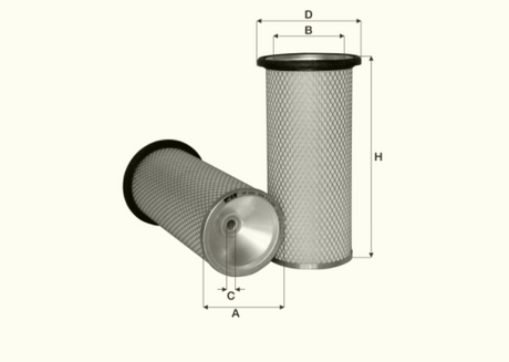 HP640 air filter element