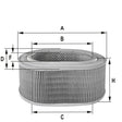 HPU4364 air filter element
