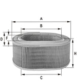 HPU4364 air filter element