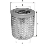 HPU632 air filter element