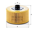 HU 10 002 z oil filter element
