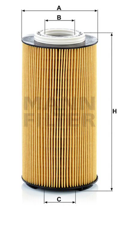 HU 12 009 z oil filter element (metal-free)