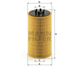 HU 13 125/3 x oil filter element (metal-free)