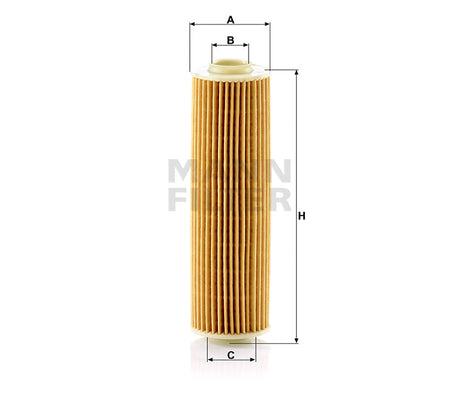 HU 514 y oil filter element (metal-free)