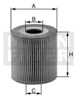 HU 6013 z oil filter element (metal-free)