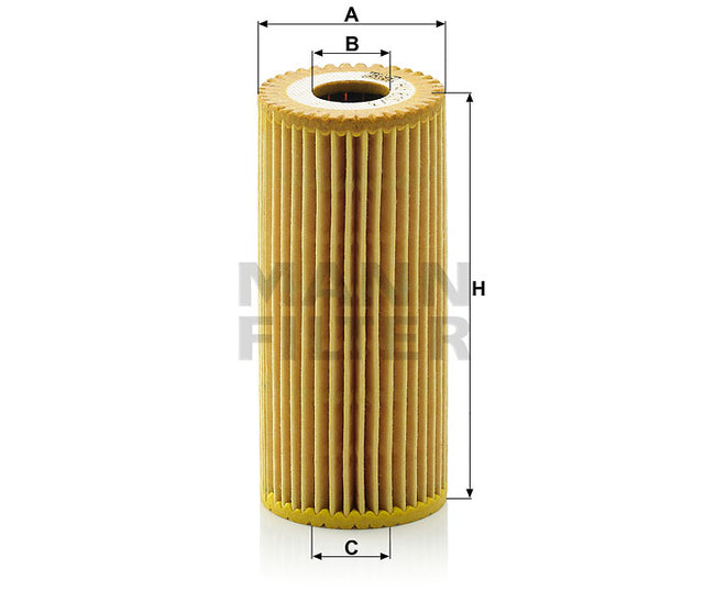 HU 615/3 x oil filter element (metal-free)