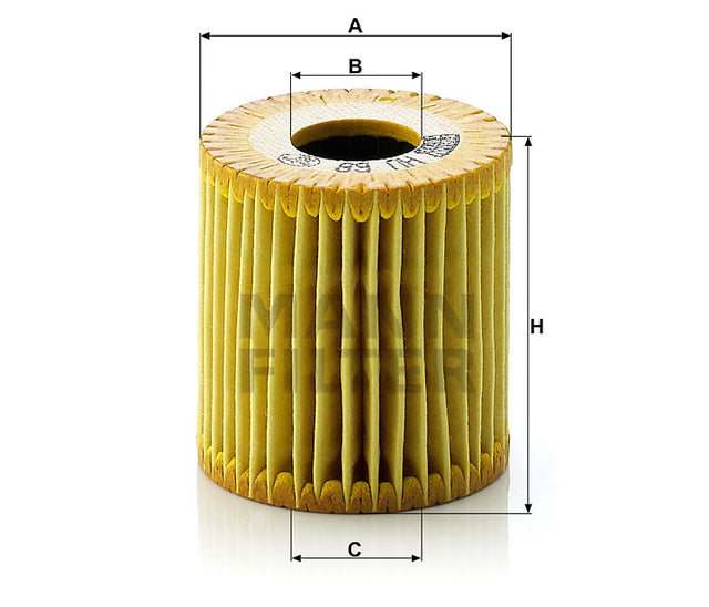 HU 68 x oil filter element (metal-free)