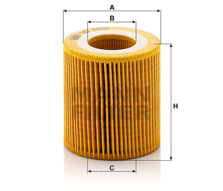 HU 7002 z oil filter element (metal-free)