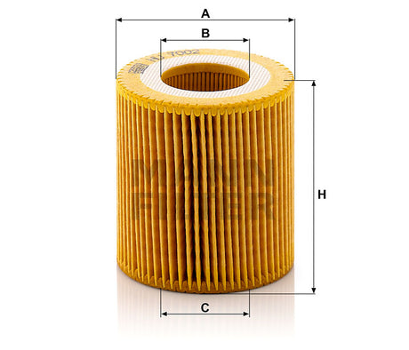 HU 7002 z oil filter element (metal-free)