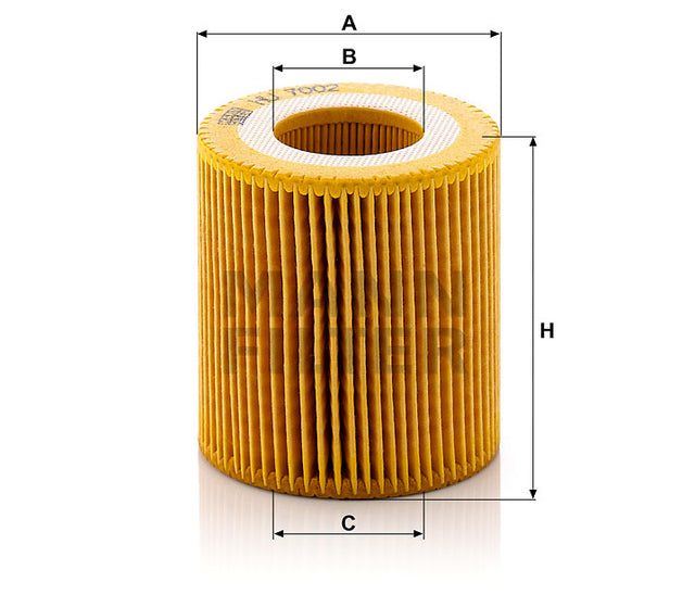 HU 7002 z oil filter element (metal-free)