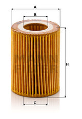 HU 7003 x oil filter element (metal-free)