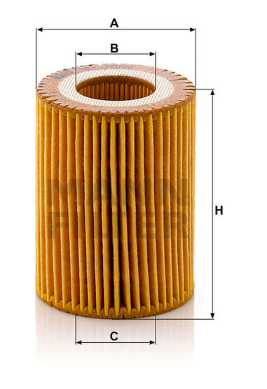 HU 7003 x oil filter element (metal-free)