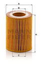 HU 7003 x oil filter element (metal-free)