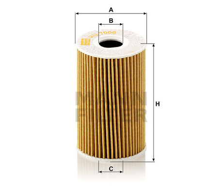 HU 7008 z oil filter element (metal-free)