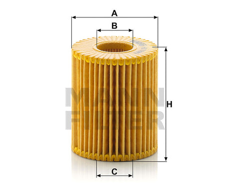 HU 7009 z oil filter element (metal-free)