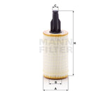 HU 7025 z oil filter element (metal-free)