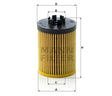 HU 712/8 x oil filter element (metal-free)