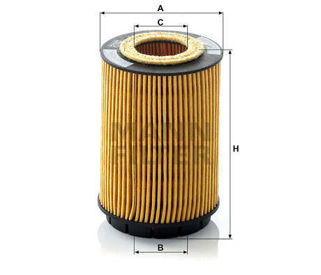 HU 713 x oil filter element (metal-free)